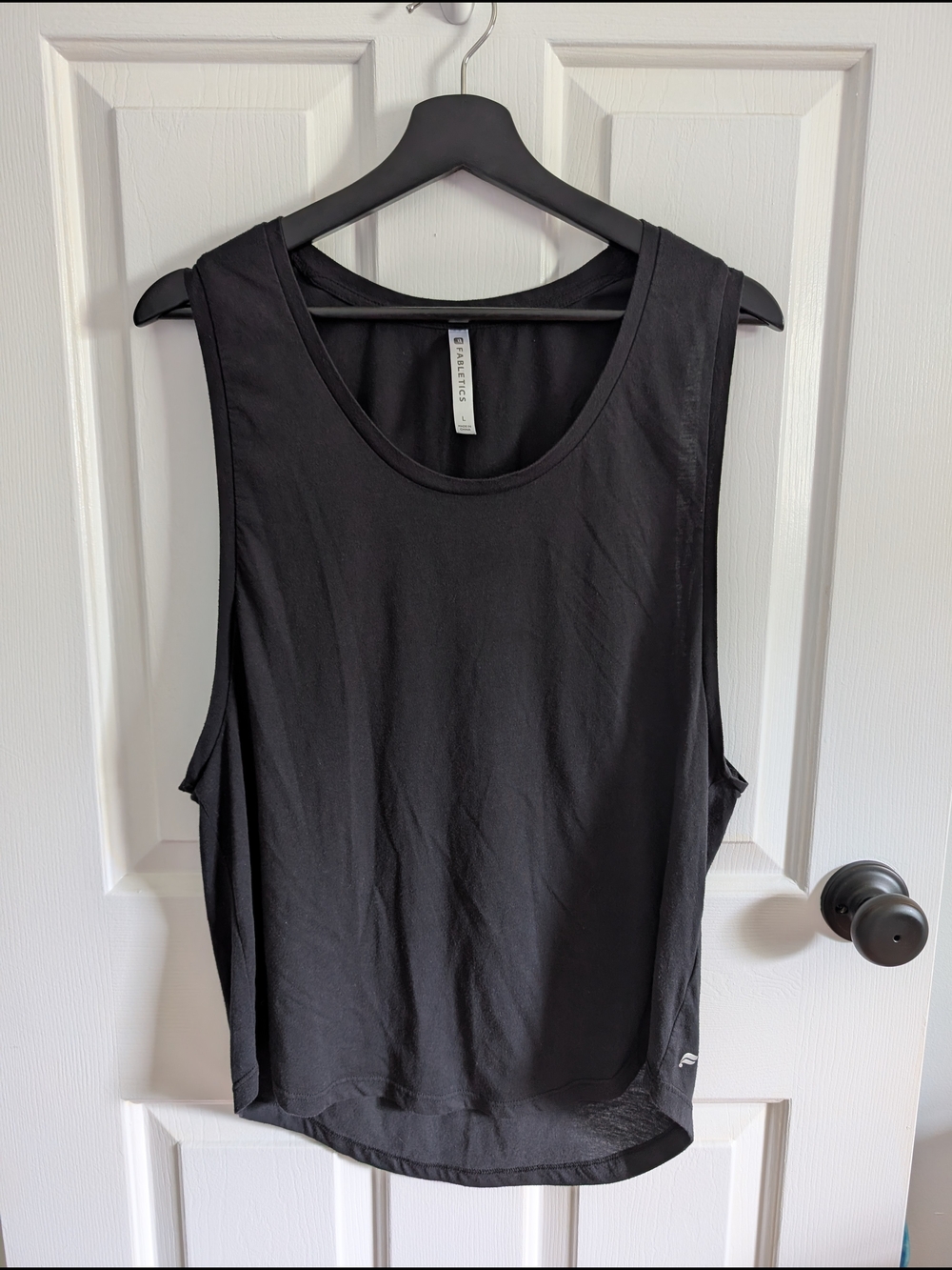 Fabletics Women's Black Muscle Tank Large